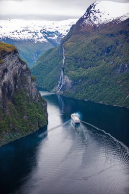 Geiranger fiyort, Norveç.