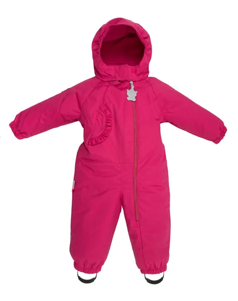 Childrens snowsuit fall — Stock Photo, Image