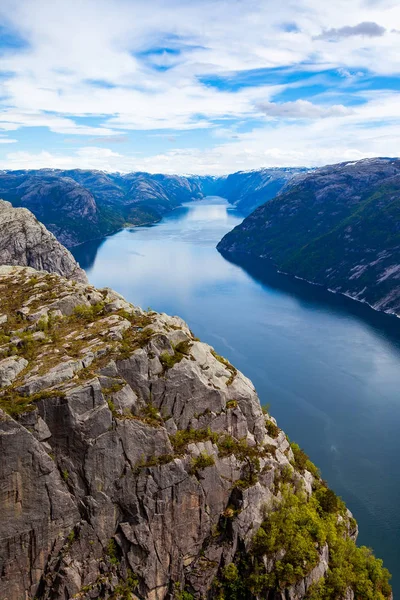 Preikestolen of Prekestolen Rechtenvrije Stockafbeeldingen