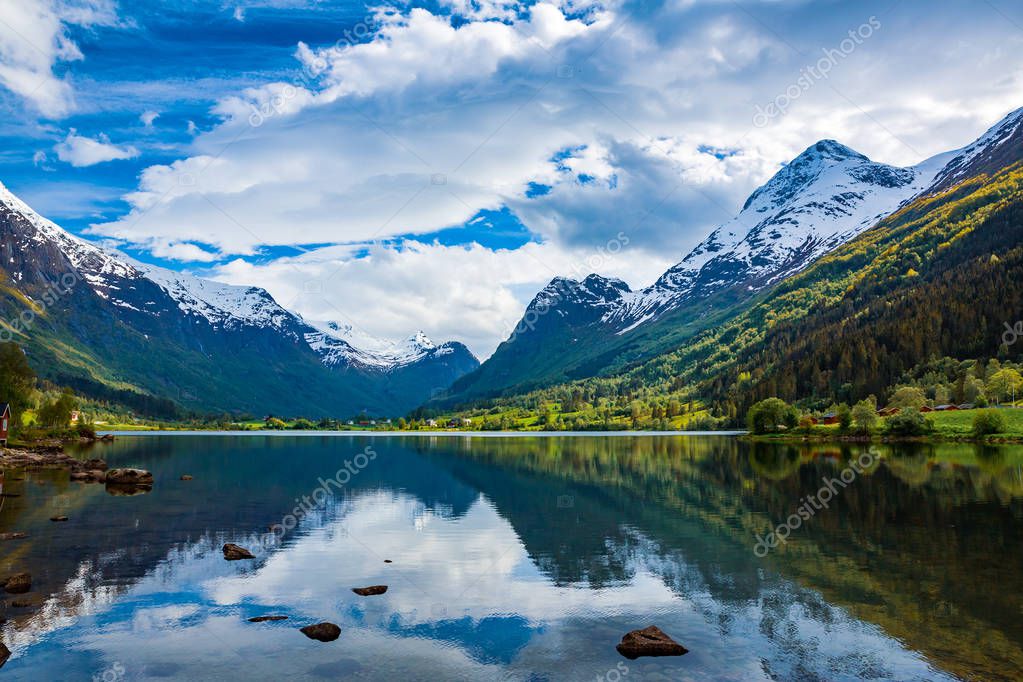Beautiful Nature Norway natural landscape.