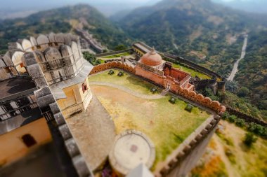 Tilt shift lensleri - Kumbhalgarh batıda bir Mewar kalesidir!