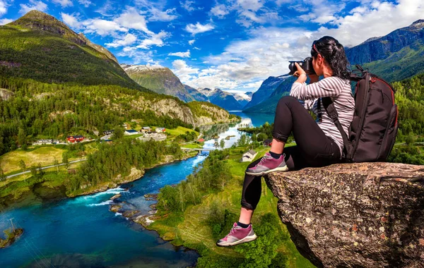 Fotógrafo de naturaleza Noruega — Foto de Stock