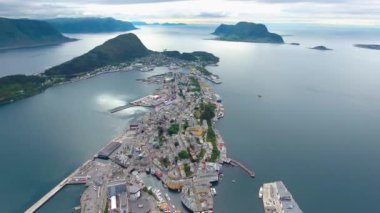 Aksla, Norveç 'in Alesund şehrinde.