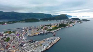 Aksla, Norveç 'in Alesund şehrinde.