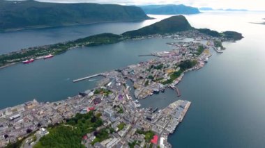 Aksla, Norveç 'in Alesund şehrinde.