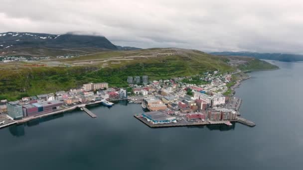Hammerfest City, Finnmark, Noruega — Vídeo de Stock