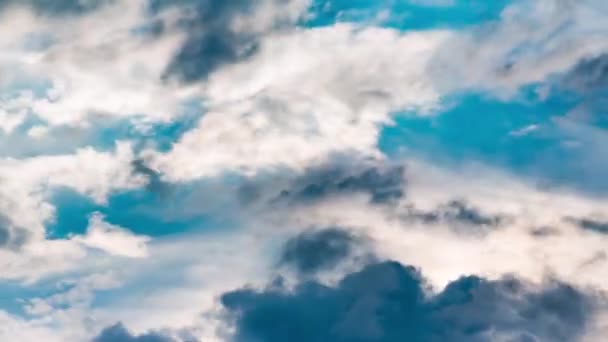美丽的云彩在移动时间 — 图库视频影像