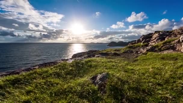 Hermosa naturaleza Noruega paisaje natural. — Vídeos de Stock