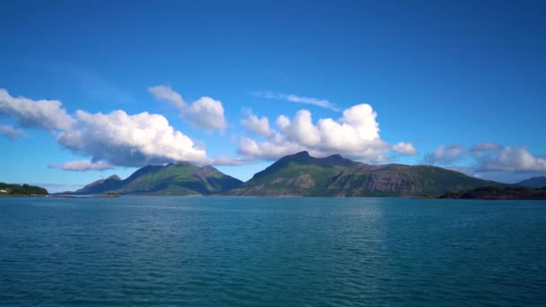 Bela natureza Noruega paisagem natural. — Vídeo de Stock