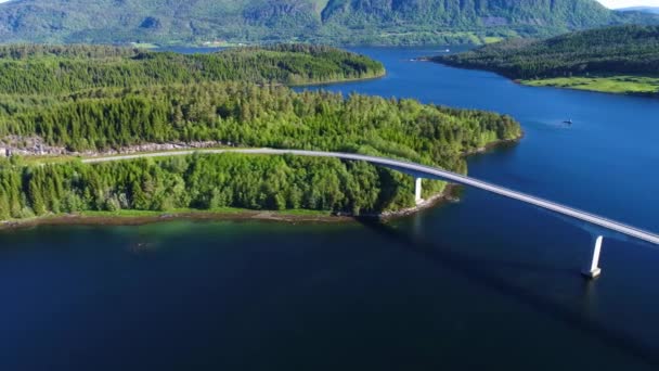 Antena materiał piękna natura Norwegia. — Wideo stockowe