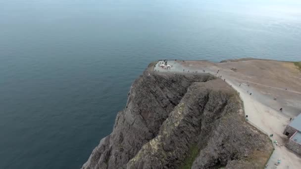 Nordkap (Nordkapp) i Nordnorge. — Stockvideo