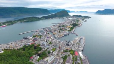 Aksla, Norveç 'in Alesund şehrinde.