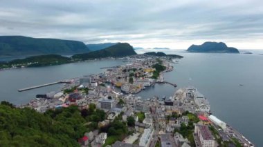 Aksla, Norveç 'in Alesund şehrinde.