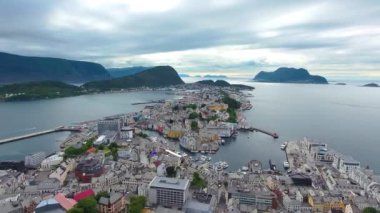 Aksla, Norveç 'in Alesund şehrinde.
