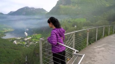 Geiranger fiyort, Norveç.