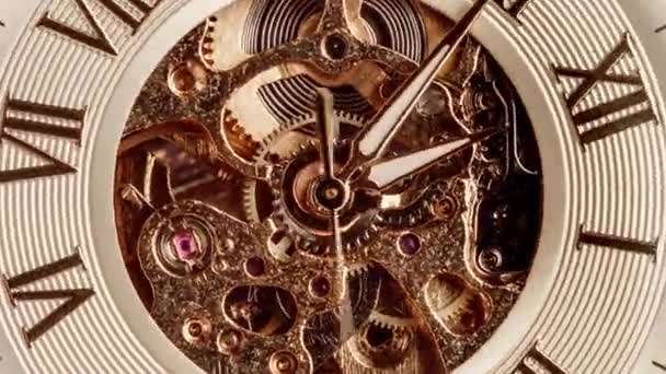 Espiral reloj pista del tiempo — Vídeo de stock