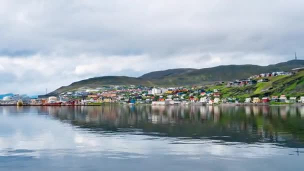 Hammerfest City timelapse, Finnmark, Norvegia — Video Stock