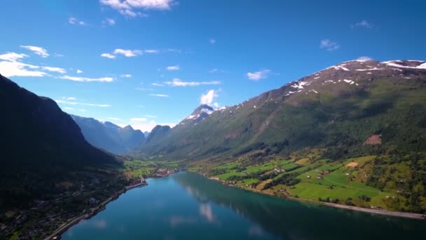 Hermosa naturaleza Noruega paisaje natural. — Vídeo de stock