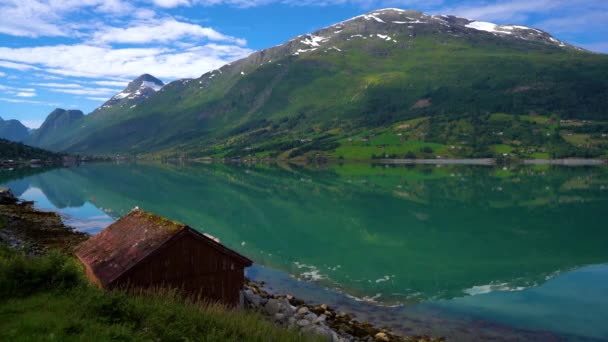 Vacker natur Norge naturlandskap. — Stockvideo