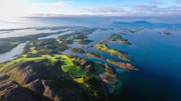 Bronnoysund, bela natureza Noruega — Vídeo de Stock