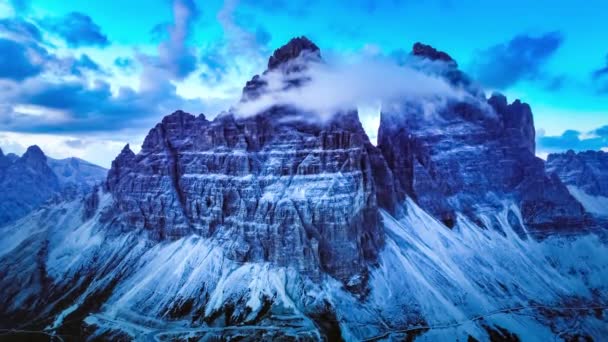 Nationaal Natuurpark Tre Cime In de Dolomieten Alpen. Prachtige natuur van Italië. — Stockvideo