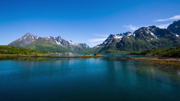 Krásná příroda Norsko přírodní krajina. — Stock video