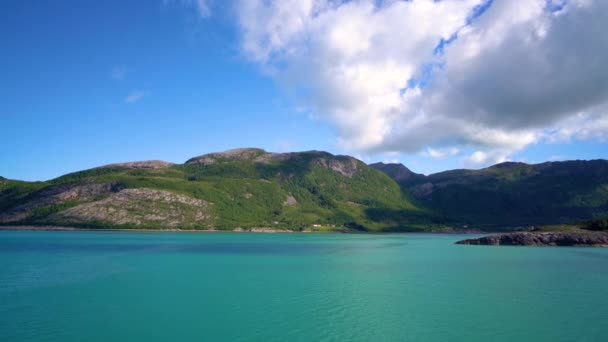 Gyönyörű természet Norvégia természeti táj. — Stock videók