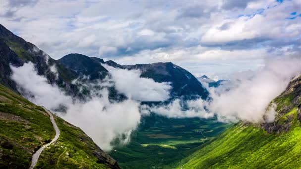 Красива природа Норвегія природний пейзаж . — стокове відео