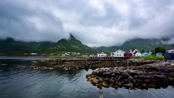 Prachtige natuur Noorwegen natuurlijk landschap. — Stockvideo