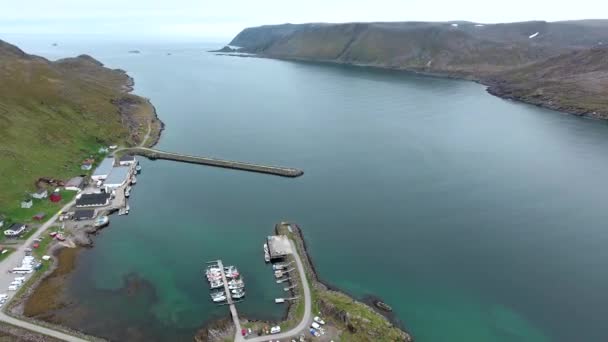 Cabo Norte (Nordkapp) en el norte de Noruega . — Vídeos de Stock