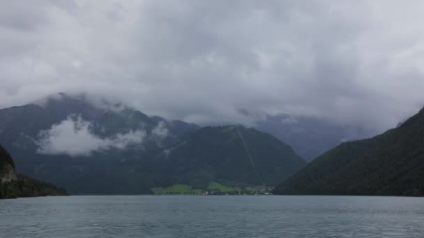 Timelapse Achensee Alpenmeer. Achensee is het grootste en meest pittoreske van de Alpenmeren in het Oostenrijkse Tirol. — Stockvideo
