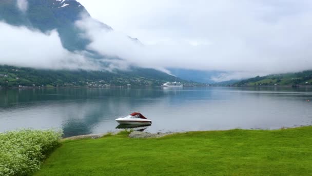 Vacker natur Norge naturlandskap. — Stockvideo