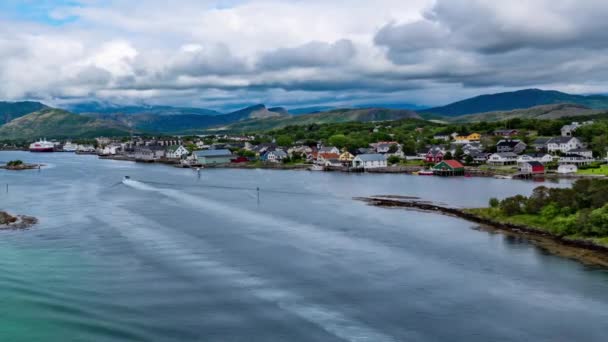 Bronnoysund, Beautiful Nature Norvégia — Stock videók