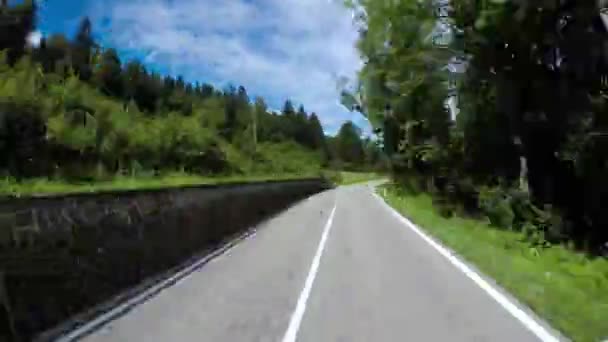 Timelapse carro dirigindo na autobahn — Vídeo de Stock