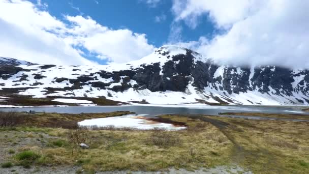 Bela natureza Noruega paisagem natural. — Vídeo de Stock