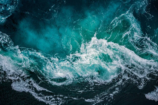 Абстрактне Тло Хвилі Води Річки Моря Зустрічаються Один Одним Під — стокове фото