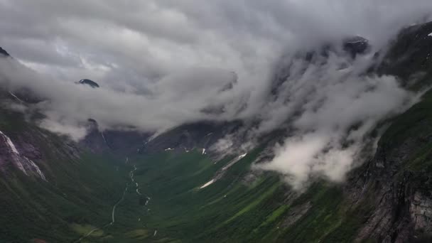 Imagens aéreas bela natureza norway. — Vídeo de Stock