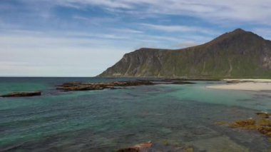 Plaj Lofoten adalar Adaları beach