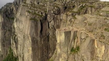 Hava görüntüleri Minpit Rock Preikestolen Beautiful Nature Norveç