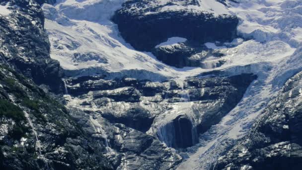 Glaciar Kjenndalsbreen Bela Natureza Noruega . — Vídeo de Stock