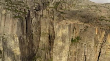 Hava görüntüleri Minpit Rock Preikestolen Beautiful Nature Norveç