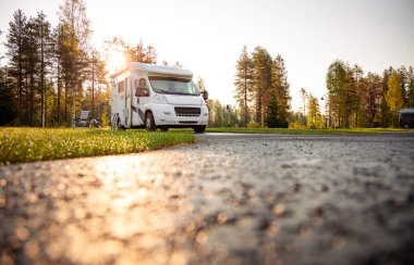 Aile tatili karavanı, karavan tatili, karavan tatili..