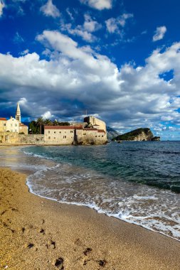 Budva eski şehir peyzaj, Karadağ