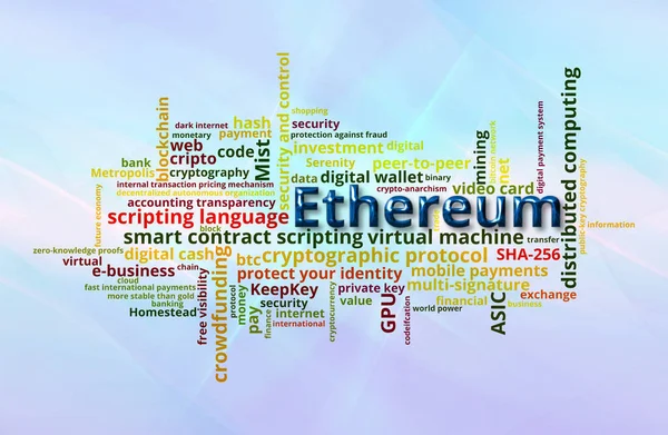 Ethereum titkosító pénznem — Stock Fotó