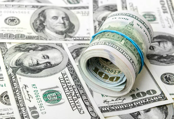 Roll of dollars — Stock Photo, Image