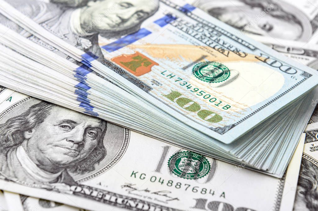 background of  dollar bills