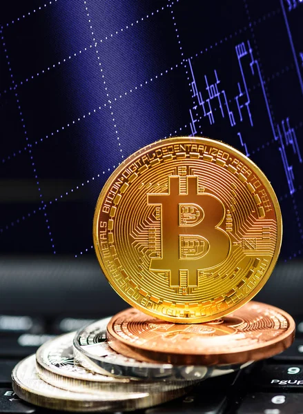 Concepto de negocio Bitcoin — Foto de Stock
