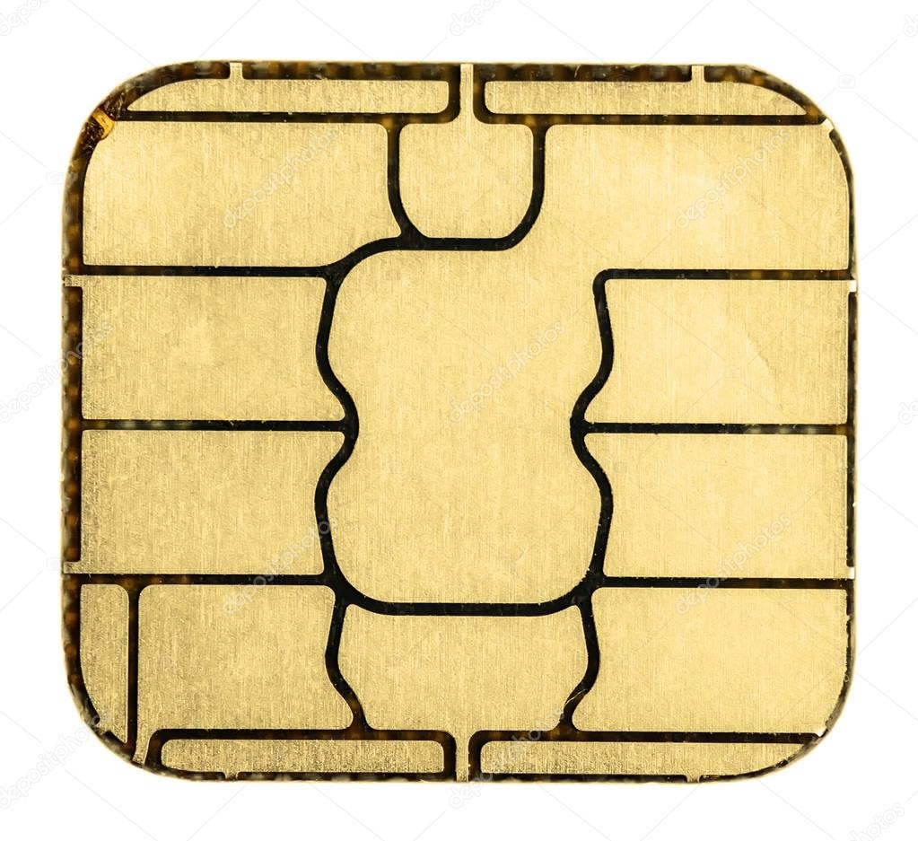 Chip de cartão de crédito — Fotografias de Stock 