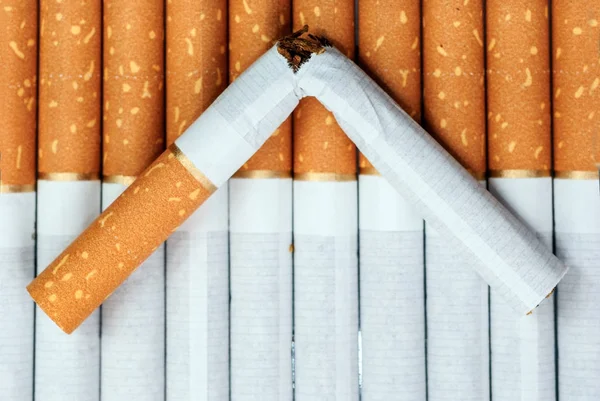 Broken cigarette background