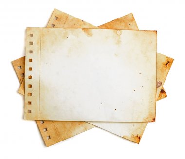 vintage style note pages clipart